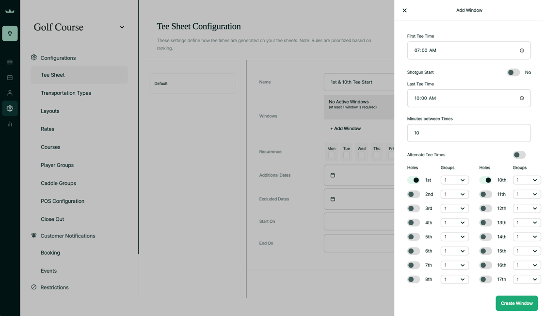 Streamline Your Golf Tee Sheet with Templates
