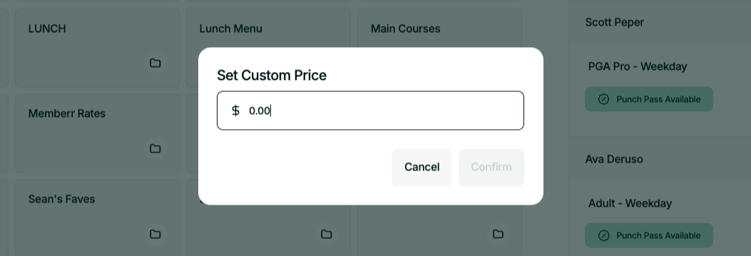 Custom Price