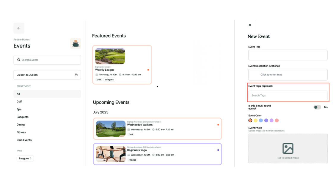 New Look for Events + Powerful Tagging Tools
