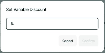 Manual Discount