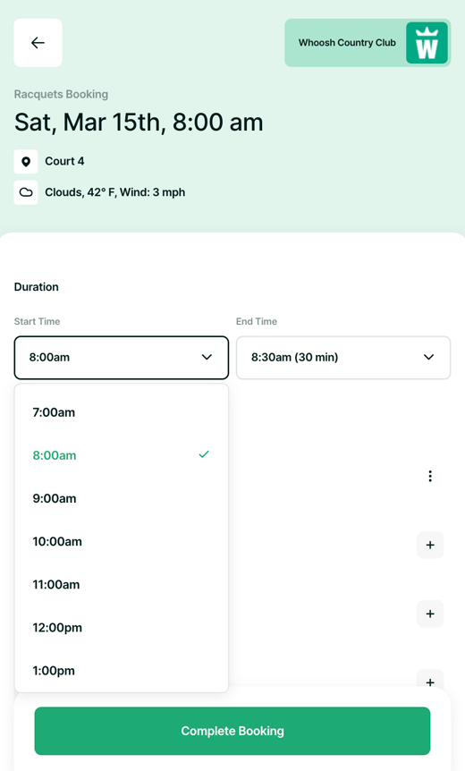 “Start On” Time Restrictions